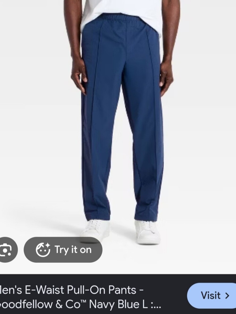 Goodfellow & Co Navy Blue Pull-On Jogger Pants